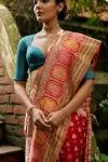 Carnation Banarasi Ektara Silk Saree