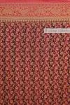 Banarasi Crepe Rust Printed Silk Saree
