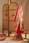 Tulip Red Paithani Silk Saree