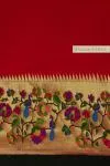 Tulip Red Paithani Silk Saree