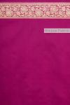 Rani Pink Pure Zari Silk Saree