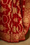 Red Pure Zari Silk Saree