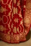 Red Pure Zari Silk Saree