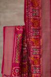 Fuchsia Semi Patan Patola Silk Saree