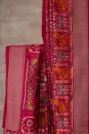 Fuchsia Semi Patan Patola Silk Saree