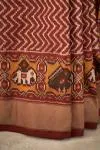 Maroon Semi Patan Patola Silk Saree