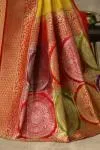 Yellow rangkaat Banarasi Silk Saree