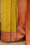Yellow rangkaat Banarasi Silk Saree