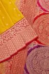 Yellow rangkaat Banarasi Silk Saree