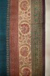 Teal Green Banarasi tussar Silk Saree