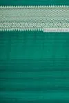 Pine Green Banarasi Tussar Silk Saree