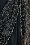 Black Rose Tissue Organza Saree