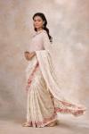 Floral White Georgette Saree