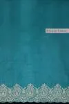 Imperial Teal Tussar Silk Saree