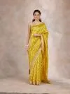Molten Mustard Banarasi Silk Saree