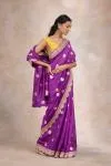 Berry Purple Banarasi Silk Saree