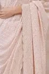Bubbly Pink Georgette Saree