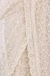 Daisy White Net Saree