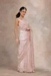 Powder Pink Organza Saree