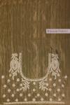 Golden Crest Embroidered Tissue Organza Saree