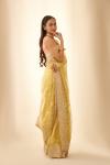 Golden Crest Embroidered Tissue Organza Saree