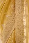 Golden Crest Embroidered Tissue Organza Saree