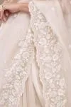 Pearl White Organza Saree