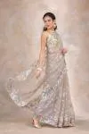 Grey Haze Organza Saree