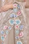 Grey Haze Organza Saree