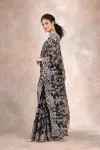 Tiffany Black Organza Saree