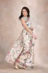 Chantilly White Tussar Silk Saree