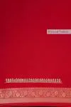 Vermillion Red Bandhani Banarasi Saree