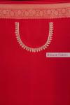 Vermillion Red Bandhani Banarasi Saree