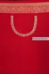 Vermillion Red Bandhani Banarasi Saree