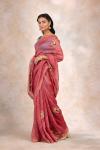 Red Carrot Handloom Tussar Silk Saree