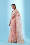 Soft Peach Organza Saree