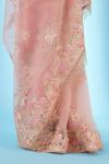 Soft Peach Organza Saree