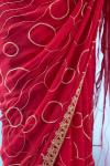 Fuchsia Pink Georgette Saree