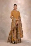 Ginger Yellow Crepe Garara Set