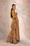 Ginger Yellow Crepe Garara Set