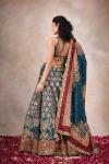 Emerald Green Silk Lehenga