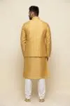 Mellow Yellow Silk Jacket Set