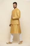 Mellow Yellow Silk Jacket Set