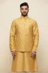 Mellow Yellow Silk Jacket Set