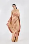 Salmon Pink Banarasi Silk Saree