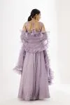 Lavender Georegette Lehenga