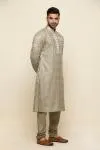 Moss Green Silk Kurta Set