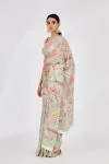 Pistachio Green Printed Green Saree