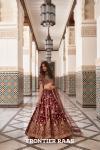 Brown Velvet Lehenga