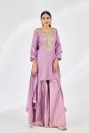 Deep Lavender Sharara Suit